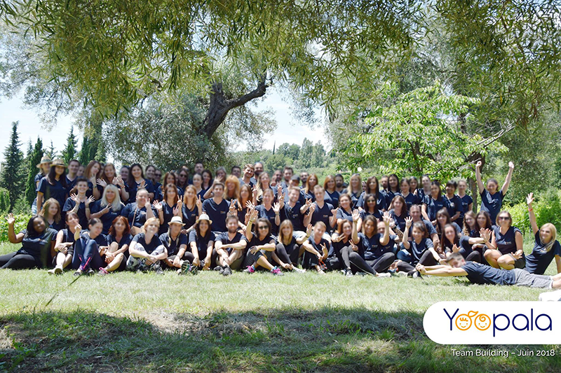 Photo des salariés Yoopala lors de la Team Building en 2018