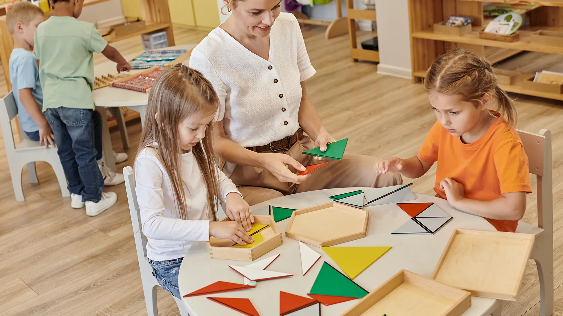 Enfants à la creche
