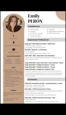 Emily, babysitter à Nice